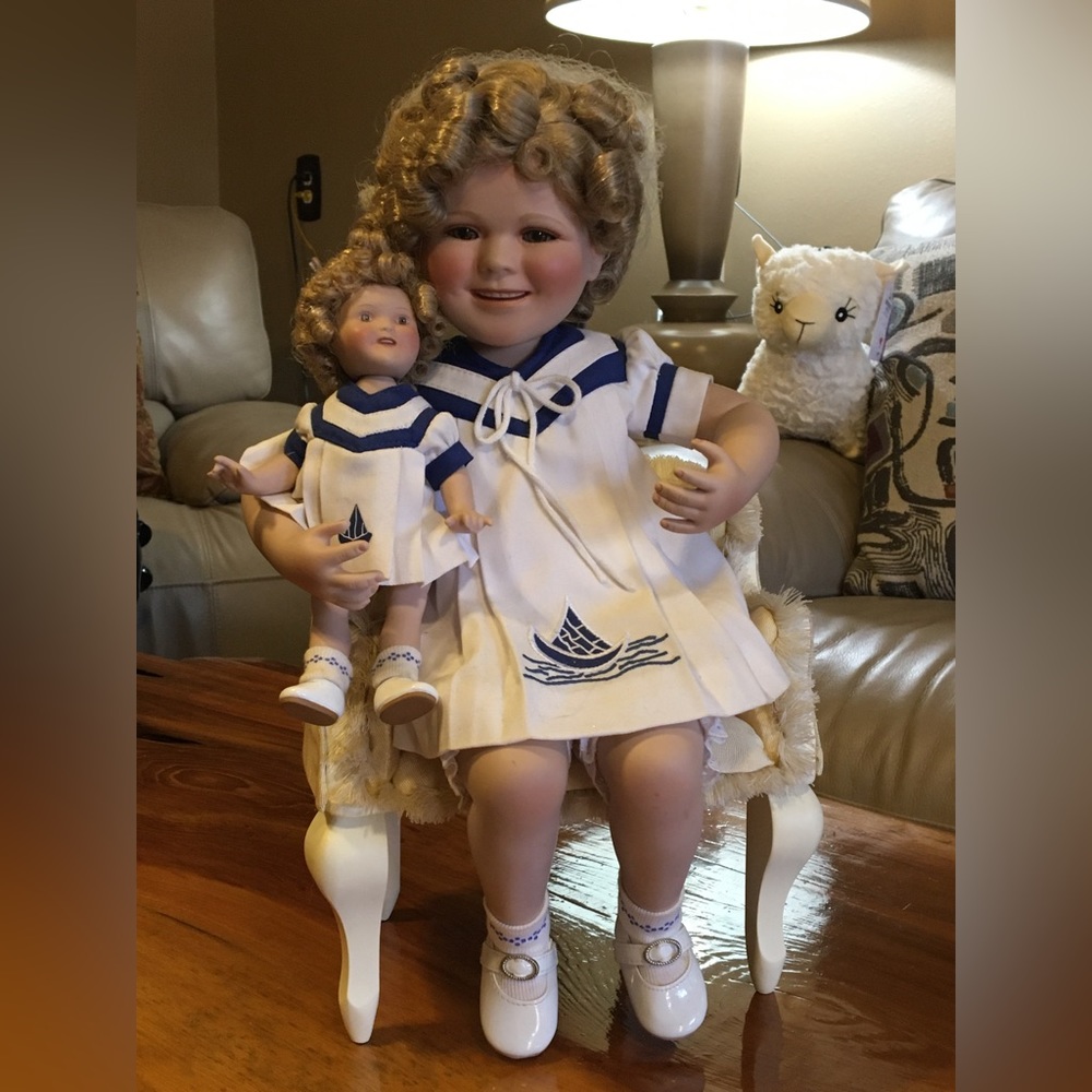 Adorable Shirley Temple doll with her Shirley Temple baby doll!